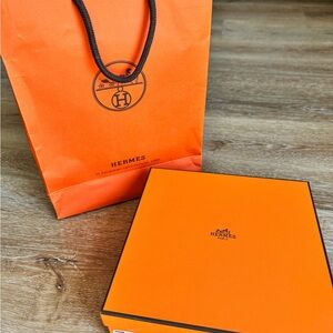 Hermès Orange Belt Box and Bag